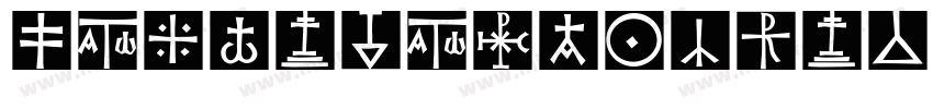 KochsLongCapsSquares Medium字体转换